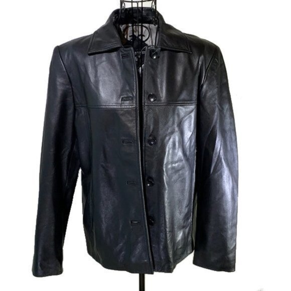 valerie stevens | Black Leather Jacket - Picture 1 of 5
